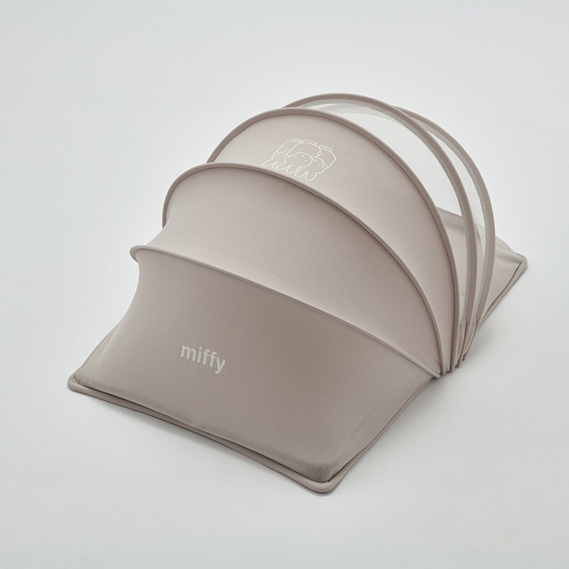 ミッフィー ベビーコンパクトベッド 90×60×47cm ベージュ 本体 生地