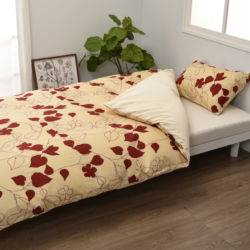 ミーィ 掛けふとんカバー［ME03］ （シングルロング）150×210cm レッド