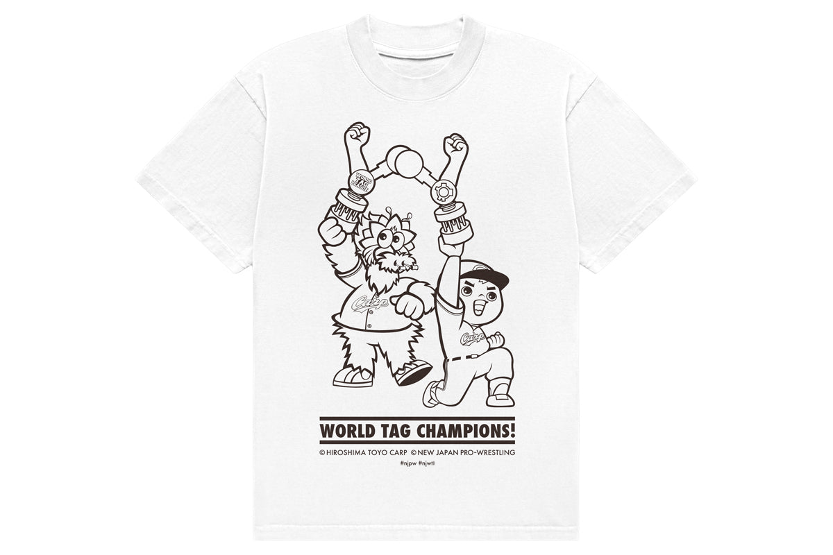 広島東洋カープ × 新日本プロレス「W.T.C 14」コラボTシャツ（ホワイト）
