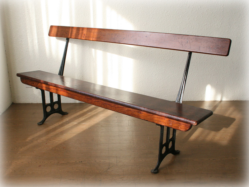 オールドチャーチベンチ｜アンティーク家具・照明の専門店｜デニム