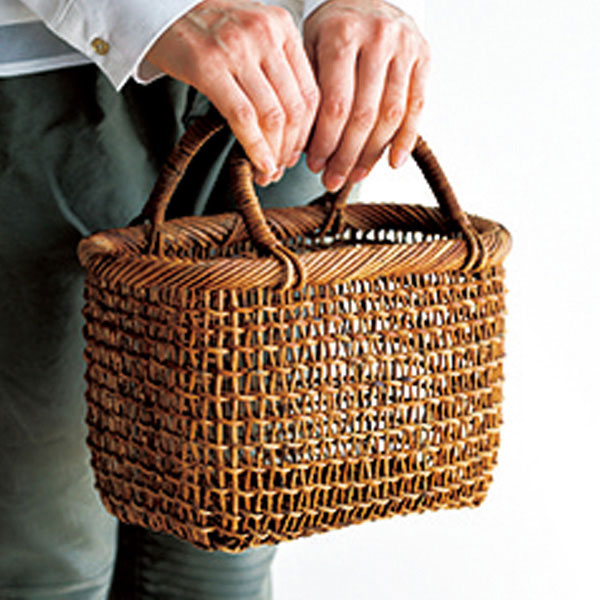 中川原信一さんのかごバッグ 7寸: ファッション・ビューティー雑貨