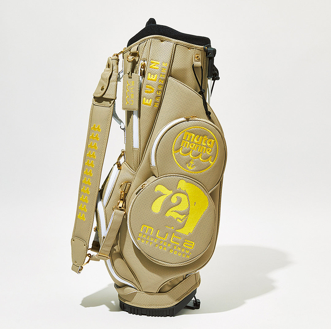 ムータマリン 超耐久レザー「コンティニュア」キャディバック ベージュ