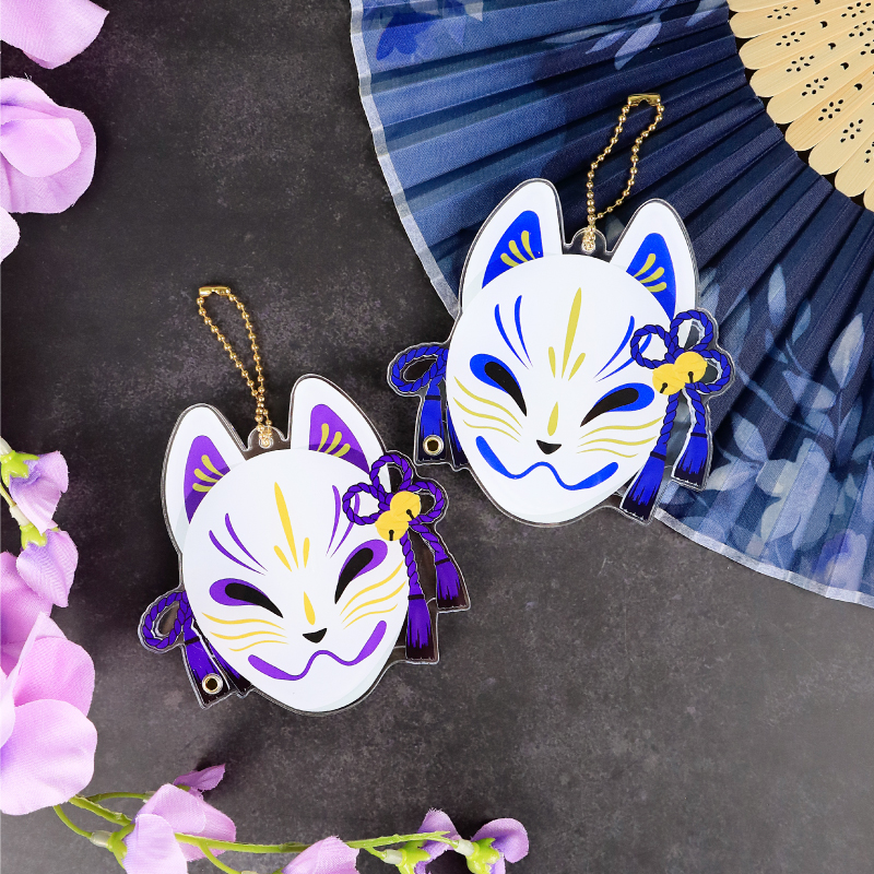 狐面ミニアクリルフレーム 京紫| FUKUYA ONLINE フクヤオンライン