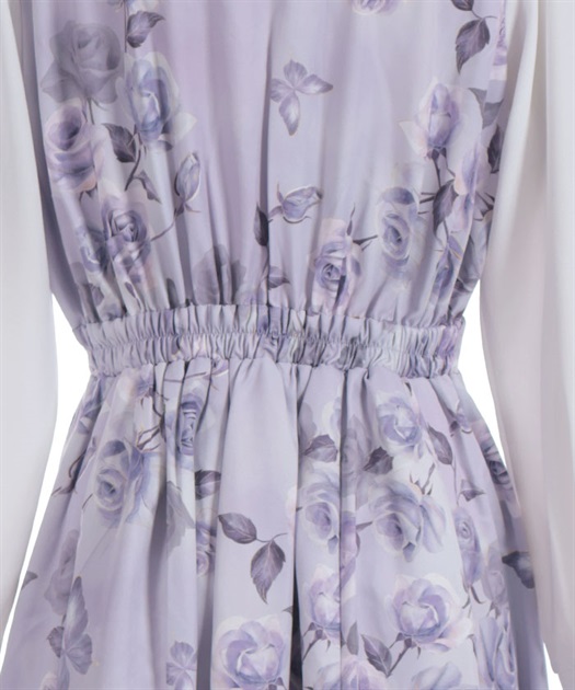 チェーン付アートローズ柄ワンピース | axes femme online shop