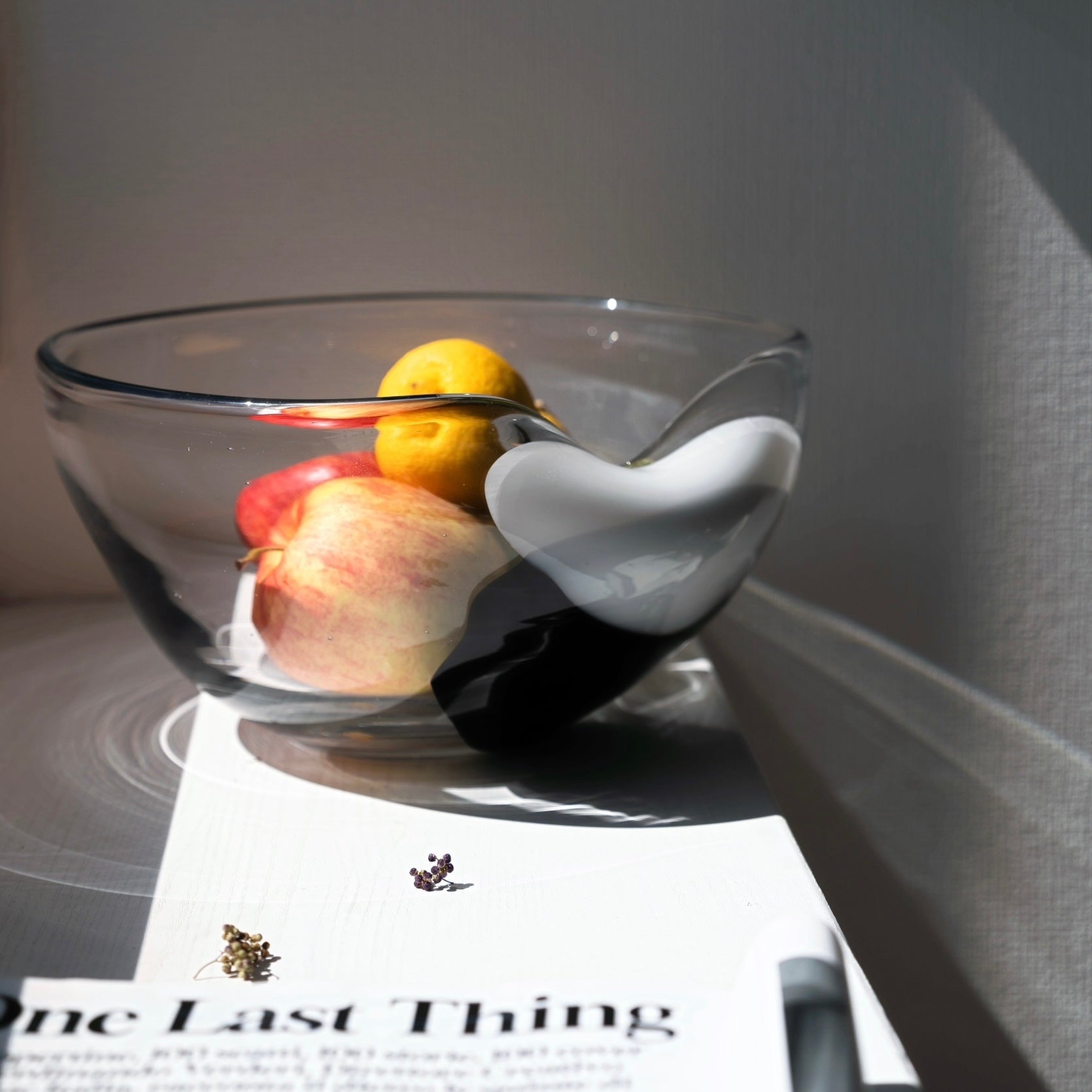 クリア×モノトーン フラワーベース