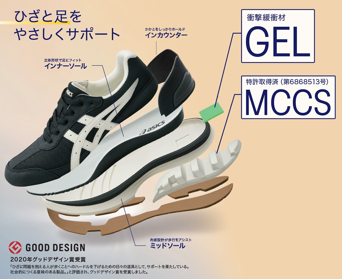 アシックスウォーキング ニーズアップシューズ:メンズ | ABCミッケ