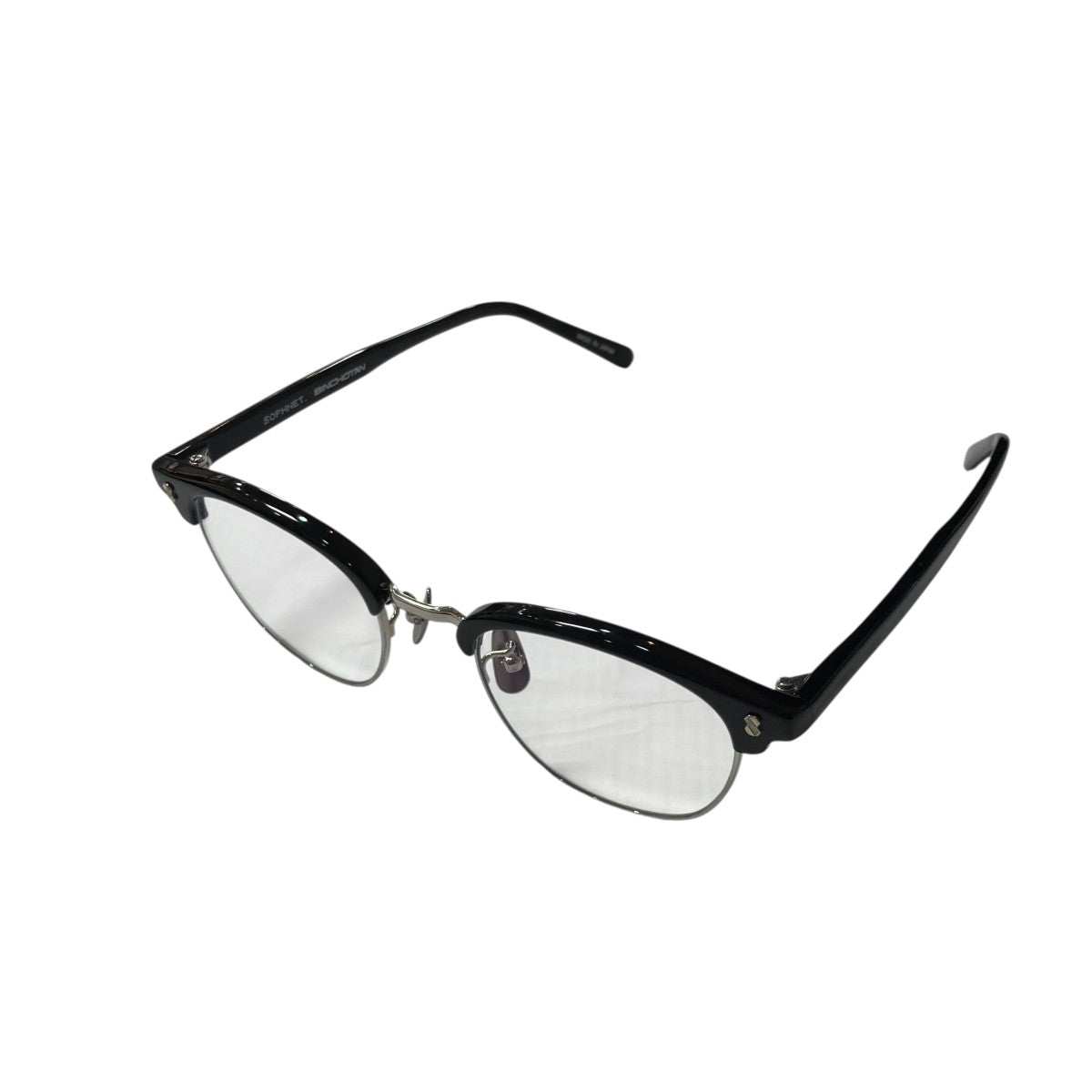 金子眼鏡×SOPHNET． BINCHOTAN眼鏡2500005 2500005 フレーム：ブラック