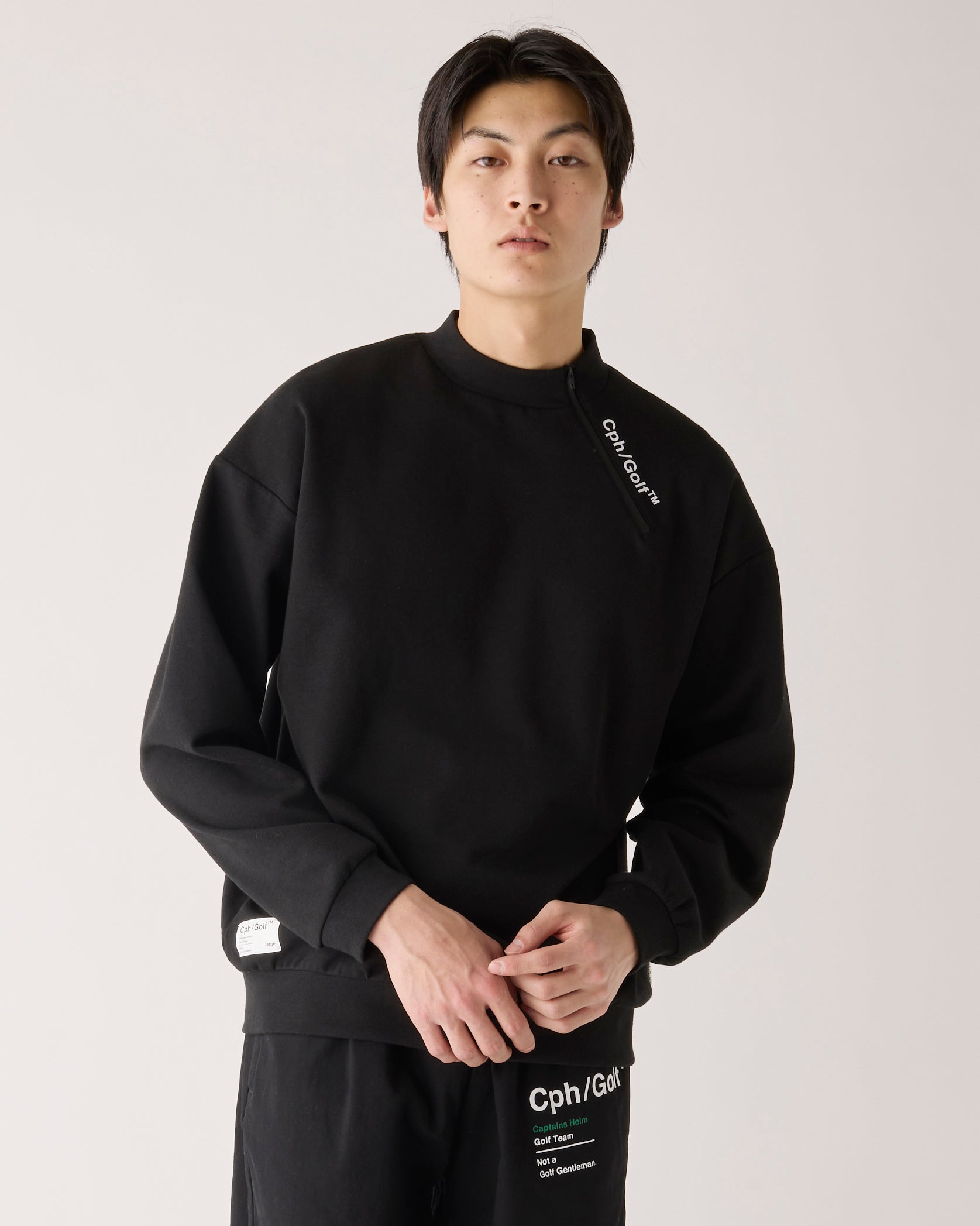 キャプテンズヘルム ゴルフ】#SIDE HALF ZIP L/S MOCK NECK TEE – GQ SHOP