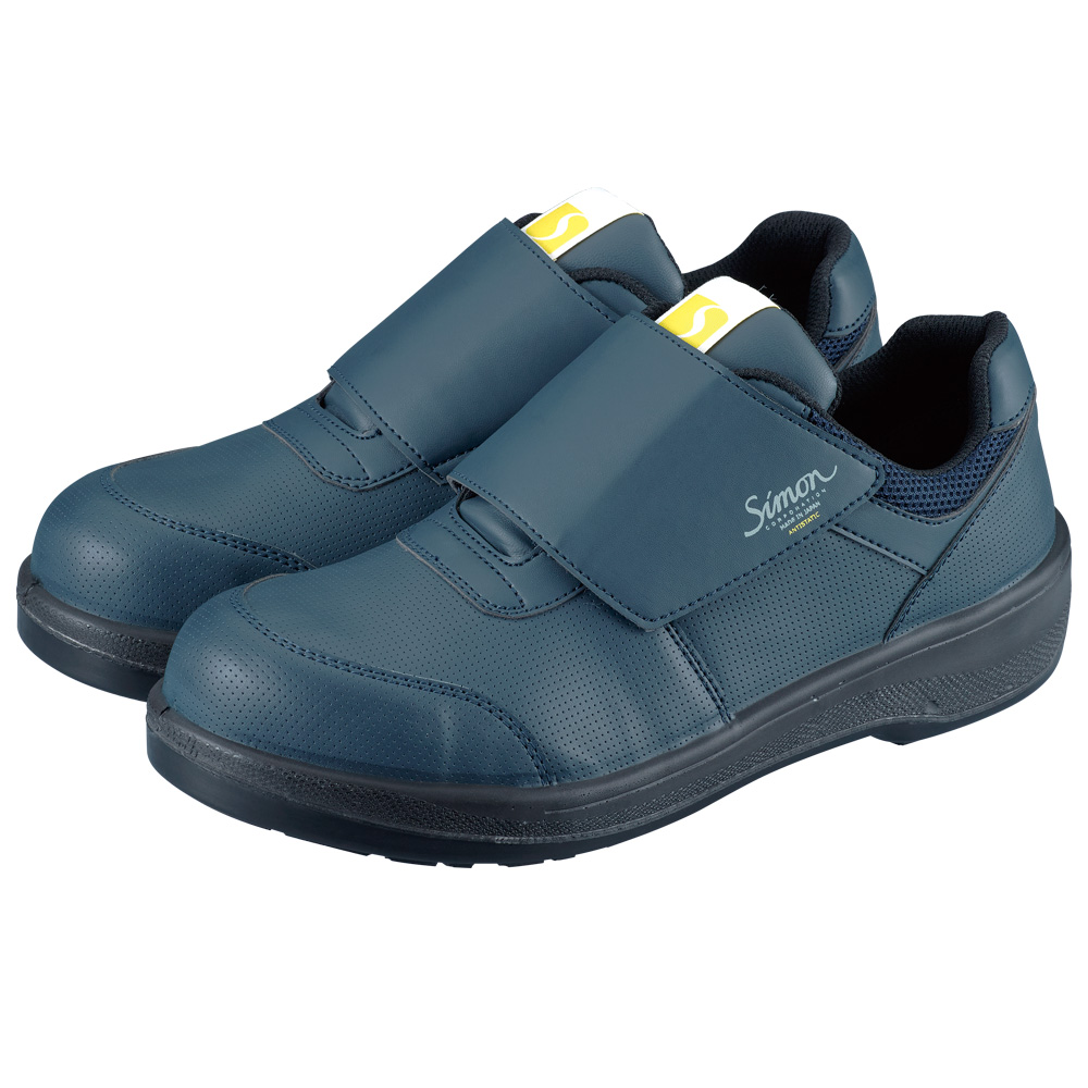 安全靴・手袋のシモン 8918紺静電靴 S (22.0～23.0cm): その他作業靴