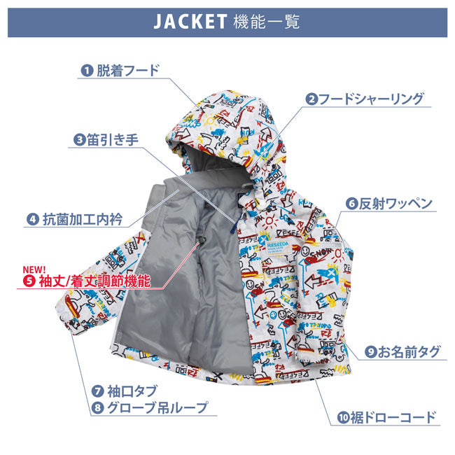 TODDLER SUIT スキーウェア スノーウェア カラフル ウィンター