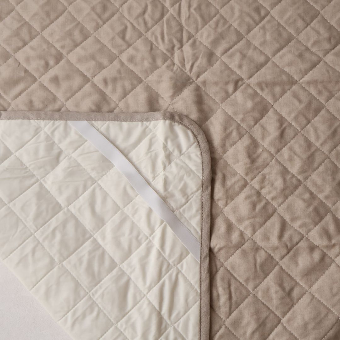 本麻敷きパッド | グレージュ（リネン） – 洛中高岡屋公式オンライン