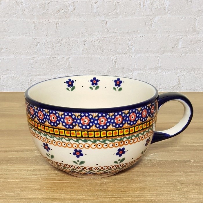 ポーリッシュポタリー MILLENA カップﾟ M127-U6 高さ7.5cm 幅 15.5cm