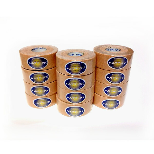 楽天市場】キネシオテープ 遠赤外線 50mm幅x5mx6巻 伸縮性 トル