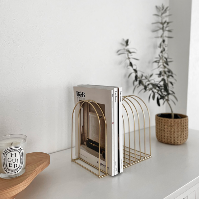 楽天市場】シルバー スチール ブックスタンド マガジンラック【ART OF