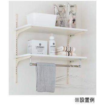 楽天市場】南海プライウッド ランドリー可動棚 洗濯機上部収納 LT2P-CW