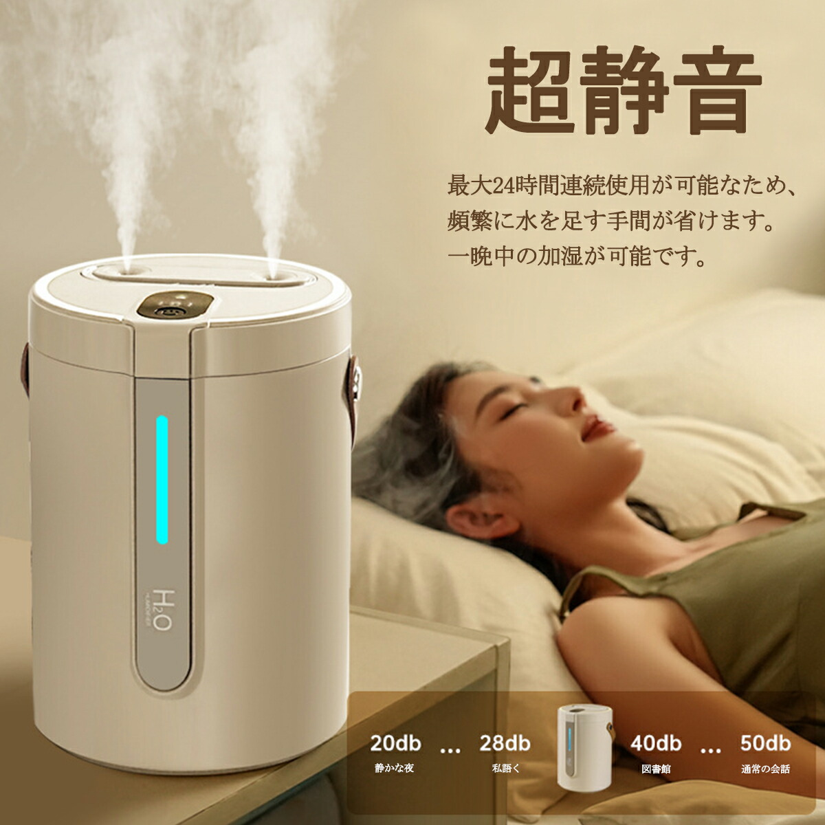 楽天市場】【SS特価2,980円&先着50名限定200円クーポン】加湿器 大容量