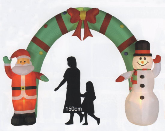 楽天市場】エアーディスプレイアーチ サンタ＆スノーマン【クリスマス