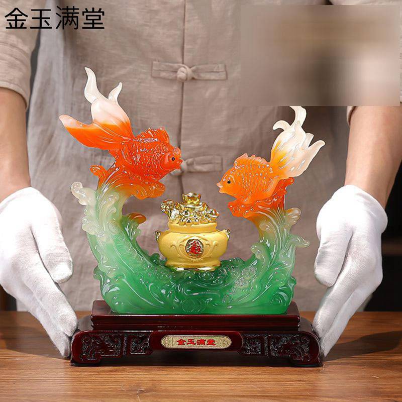 楽天市場】登龍門の鯉 置物 風水 龍 鯉 銅製 大サイズ最大幅約12cm