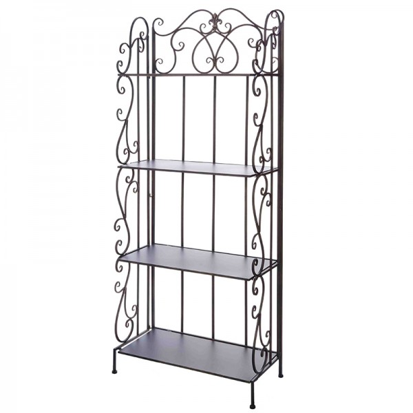 楽天市場】4段 アイアンラック シェルフ 飾り棚 オープンラック
