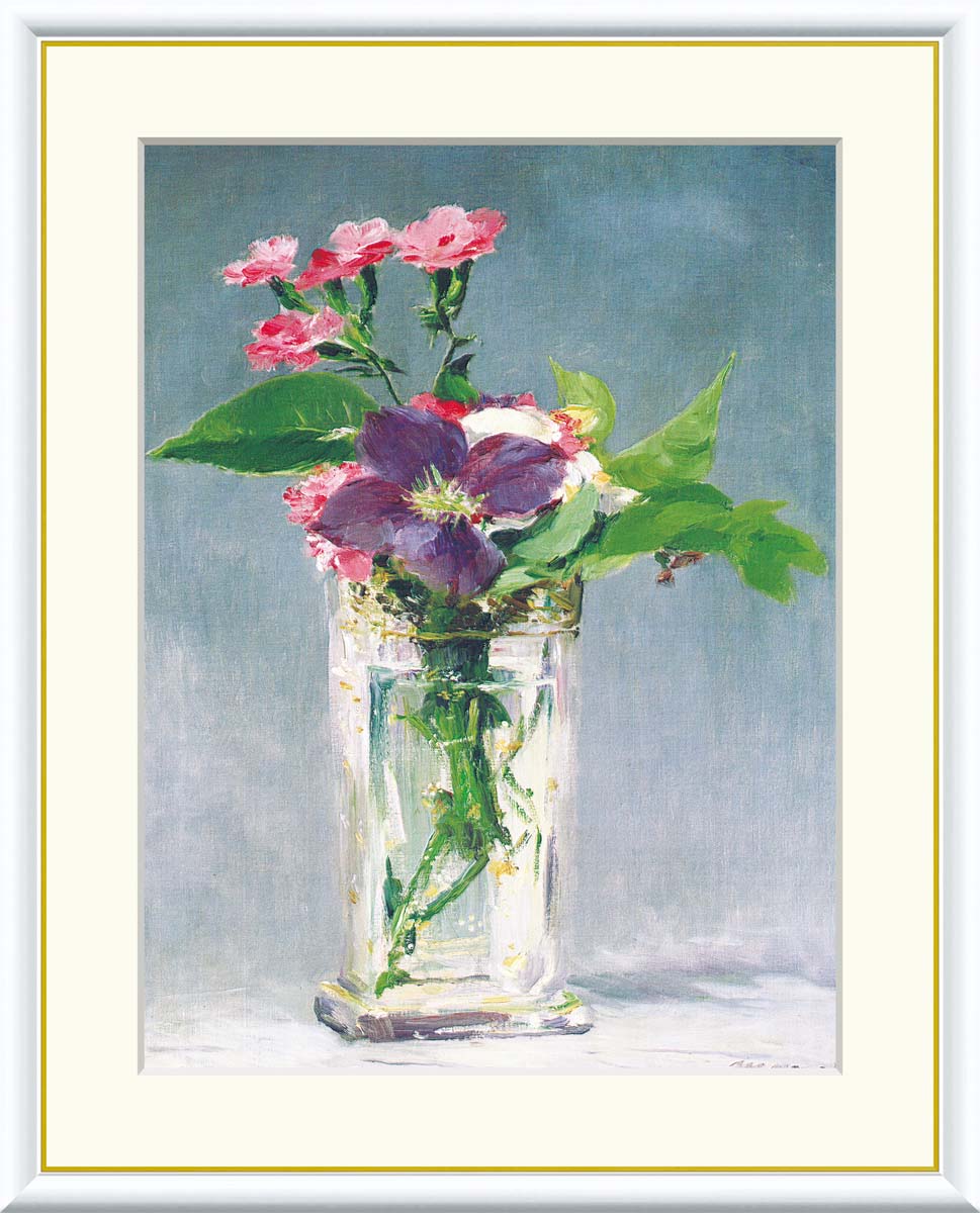 楽天市場】絵画 世界の名画 ガラス花瓶の中のカーネーションと