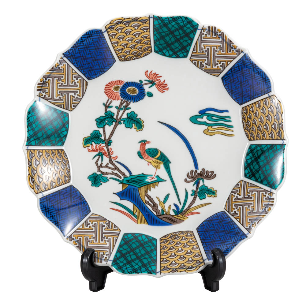 楽天市場】九谷焼 10号飾皿 牡丹鳥（皿立付） / 光崖窯 ＜九谷焼 木