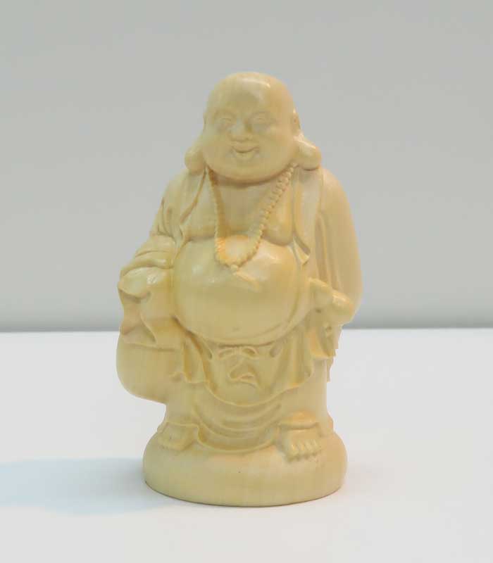 楽天市場】【横幅22cm】布袋様 木彫り 置物 一刀彫 / 素材：柘植