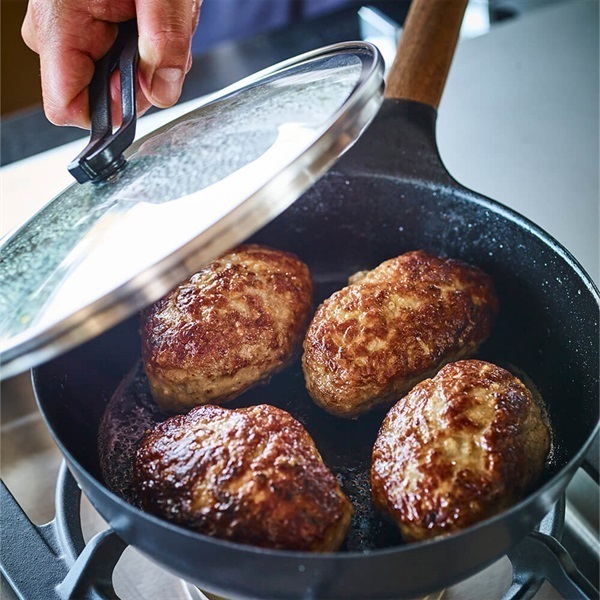 VERMICULAR(バーミキュラ)フライパン 24cm DEEP ウォールナット[ガラス