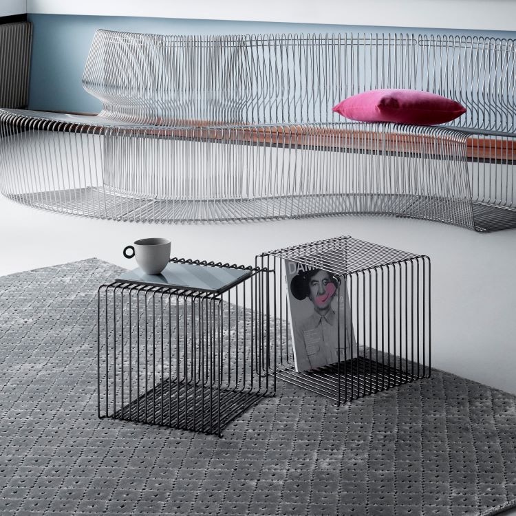 パントン ワイヤー シェルフ(シングルサイズ) (カラークローム