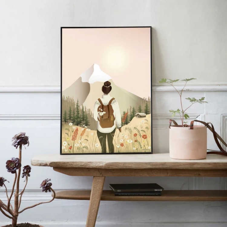 ViSSEVASSE】インテリアポスター Hike with me (サイズ50×70cm