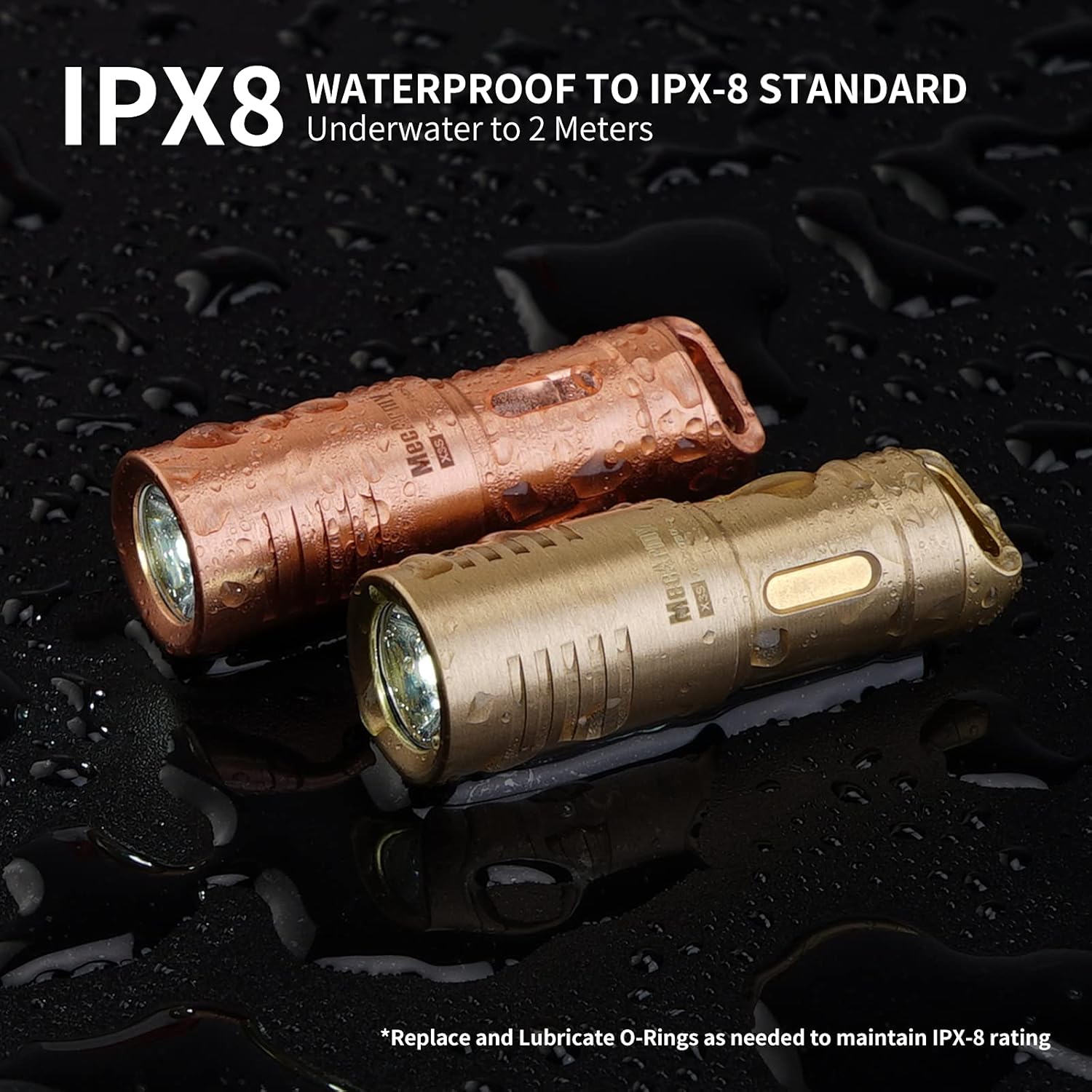 MecArmy Illumine X3S 130 Lumens Mini Rechargeable Keychain Flashlight