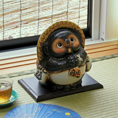 信楽焼 蚊取り 線香入れ お祈り たぬき 蚊遣り器 マット付 おしゃれ