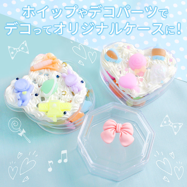 MY mama アクリル ケース 蓋付き 全6種 各5個入 可愛い 便利 □ 小物