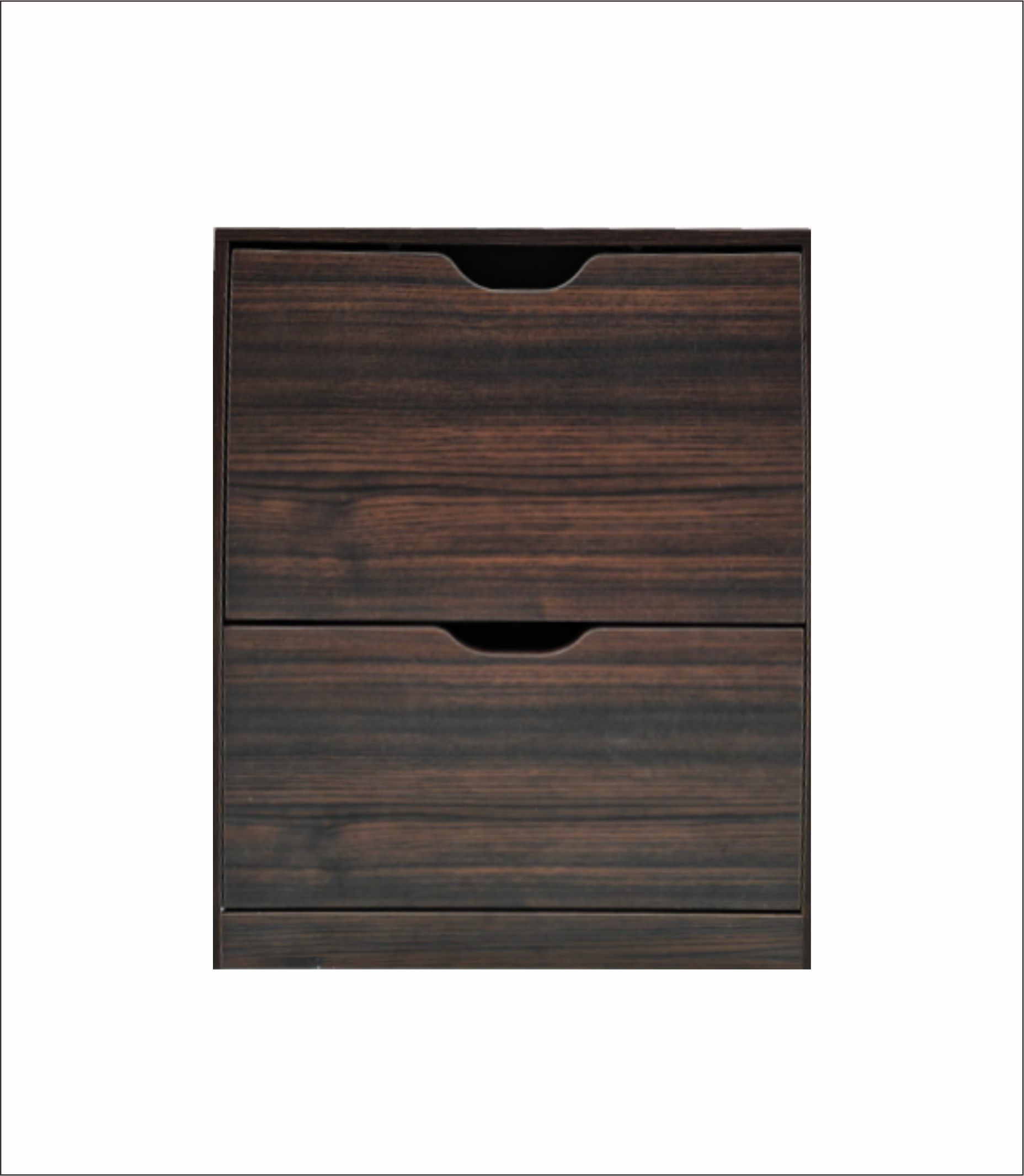 BTM 【木製2段 タイプ】シューズラック 薄型 下駄箱 スリム 収納ラック