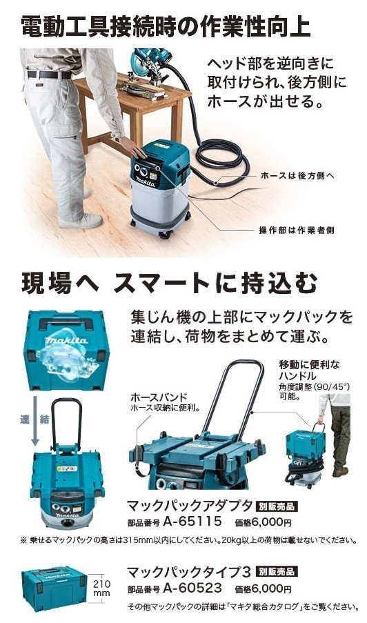 マキタ（makita） 【正規店】マキタ 集じん機(乾湿両用) 15L VC1500