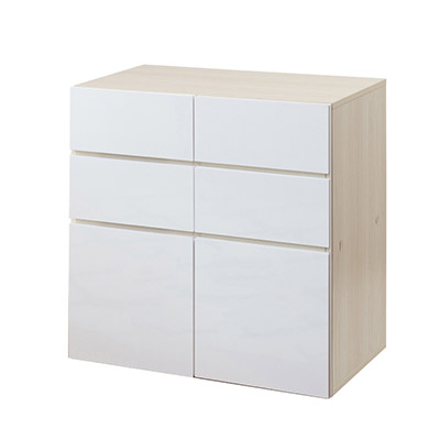 積み重ねができる ユニットキャビネット 引出しタイプ 幅70cm 高さ70cm