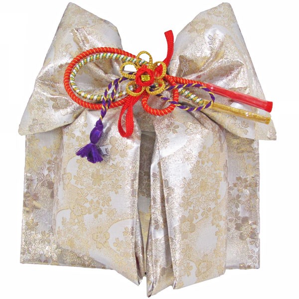 七五三3〜7歳用結び帯（作り帯） 金銀（小寸/中寸/大寸）wsr : 京の