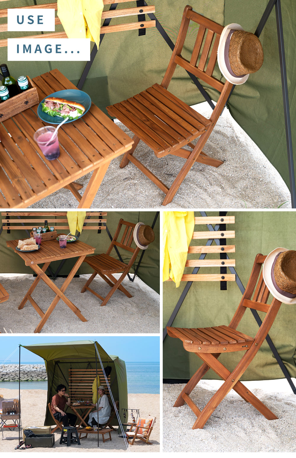 東谷 アウトドアチェア 軽量 折りたたみ 木製 ガーデンチェア おしゃれ