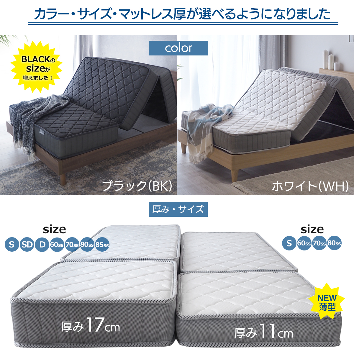 ベッドアンドマットレス マットレス 3つ折り シングル 折りたたみ