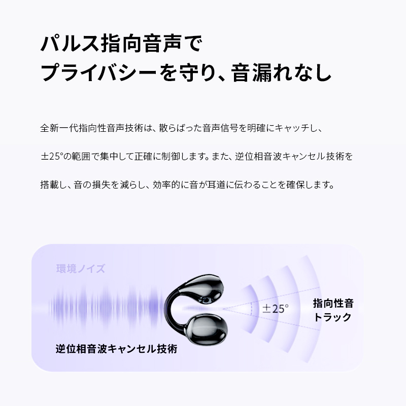 明誠 2026年新発 空気伝導イヤホン Bluetooth5.4 完全ワイヤレス