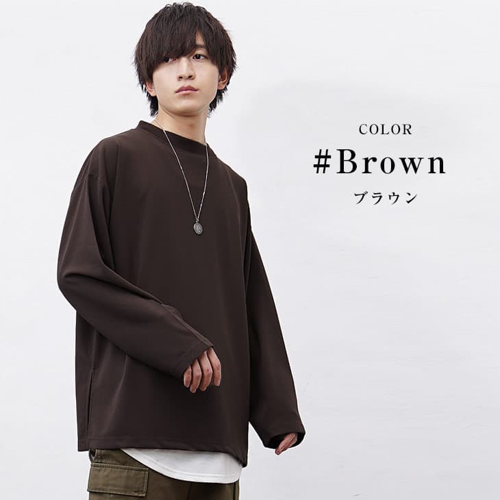 MinoriTY（マイノリティ） 長袖tシャツ メンズ モックネック ロンt