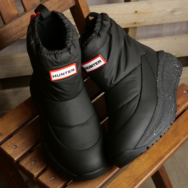 HUNTER（ハンター） グリップ ショート スノーブーツ UFS7100NYL-BLK