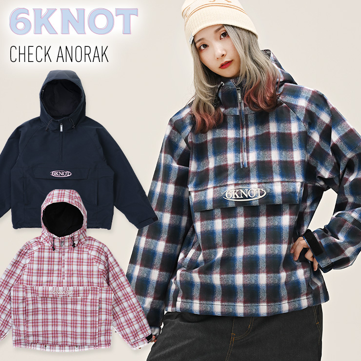 2026 6KNOT シックスノット CHECK ANORAK チェックアノラック