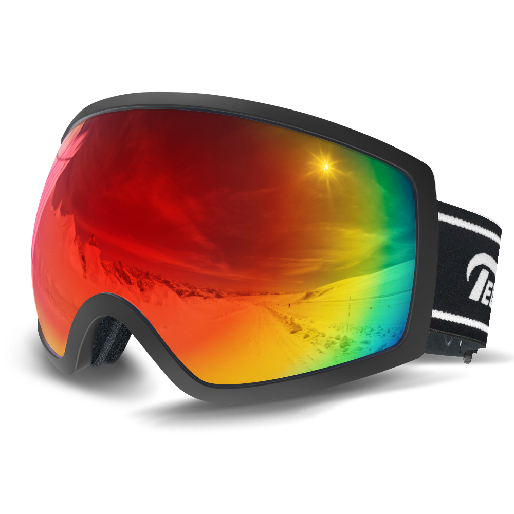 スキー ゴーグル メガネ対応 スノーボード UVカット レディース メンズ