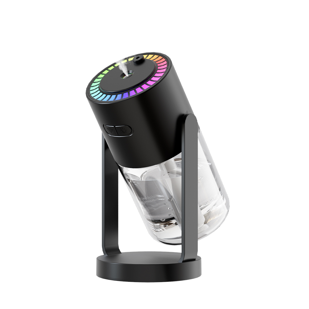 加湿器 X08 卓上 超音波 車載兼用 超微ナノミスト 七色LED 次亜塩素酸