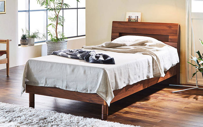 関家具 ベッド シングルベッド フレーム 木製 節あり ナチュラル 北欧