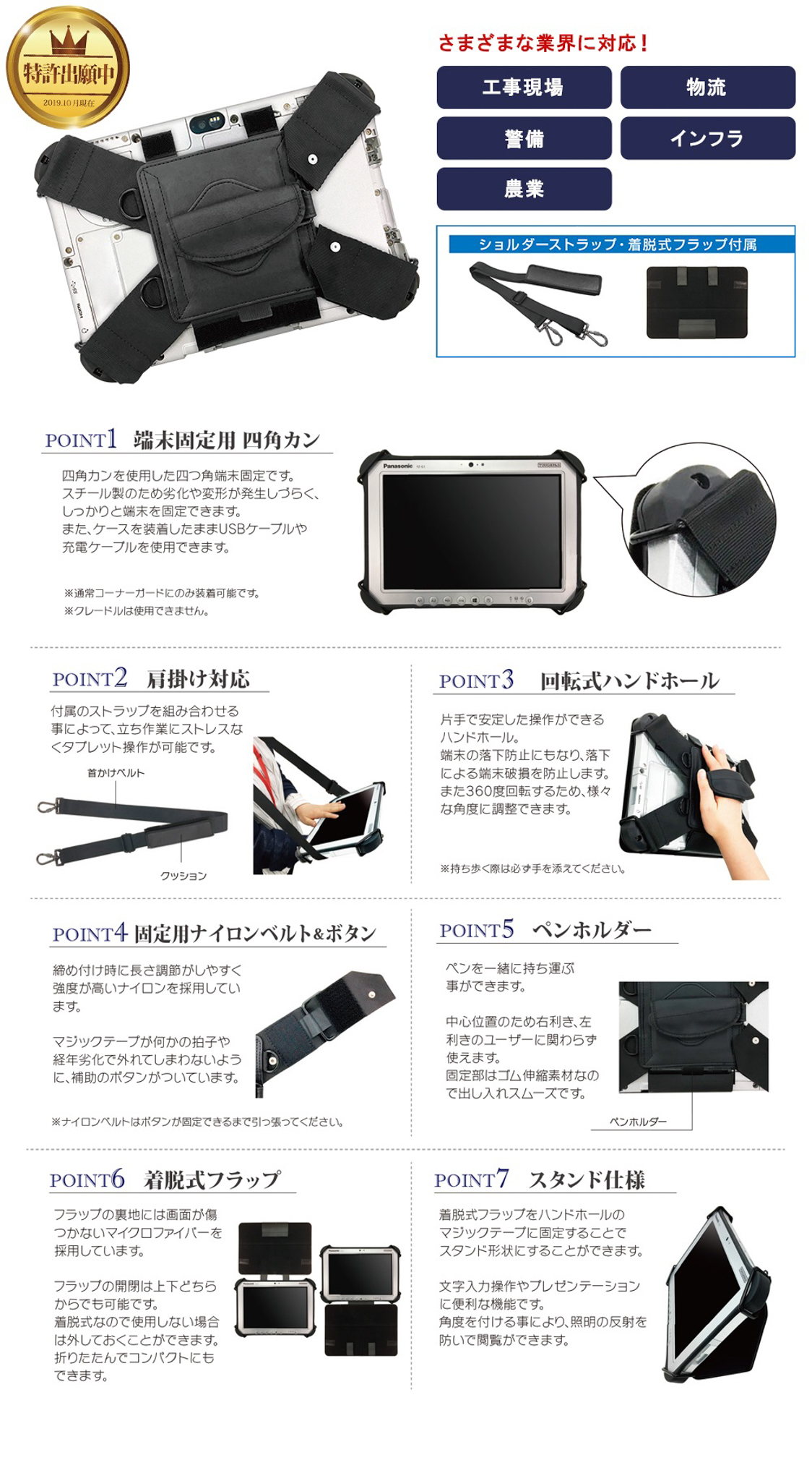 MSソリューションズ タブレットケース 10.1インチ タフパッド FZ-G1