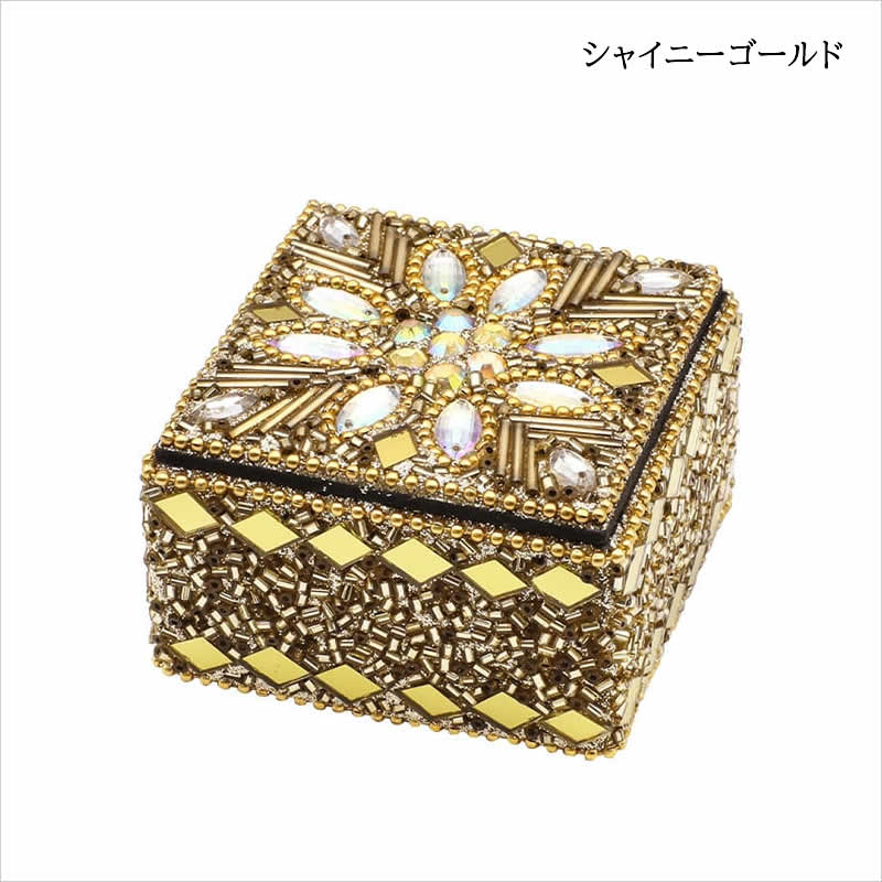 ビーズスクエアボックス キラキラ 小物入れ ボックス 収納
