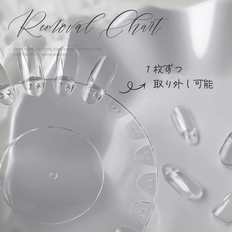 カラーチャート 着脱式円盤セット 色見本 チャート 展示 ジェルネイル