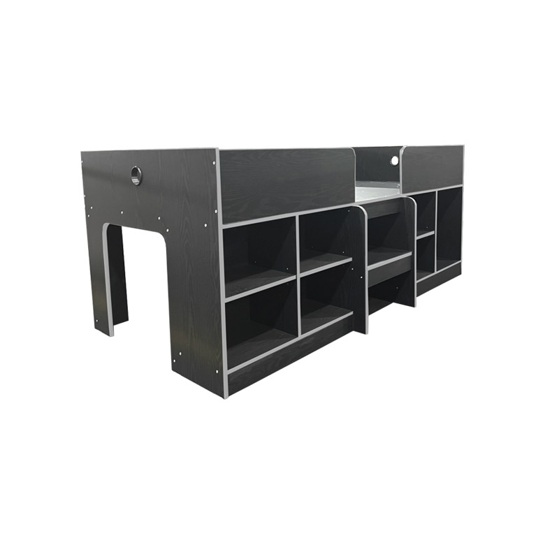 未来商会 ロフトベッド ロータイプ 階段 小さめ 収納付き オープン