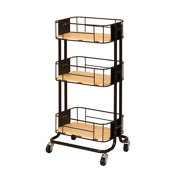 弘益 ラック 棚 スチール 木製 おしゃれ BY CAGE WAGON 収納 3段ラック